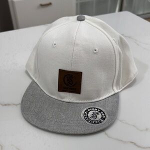Binky Bro White and Gray Hat